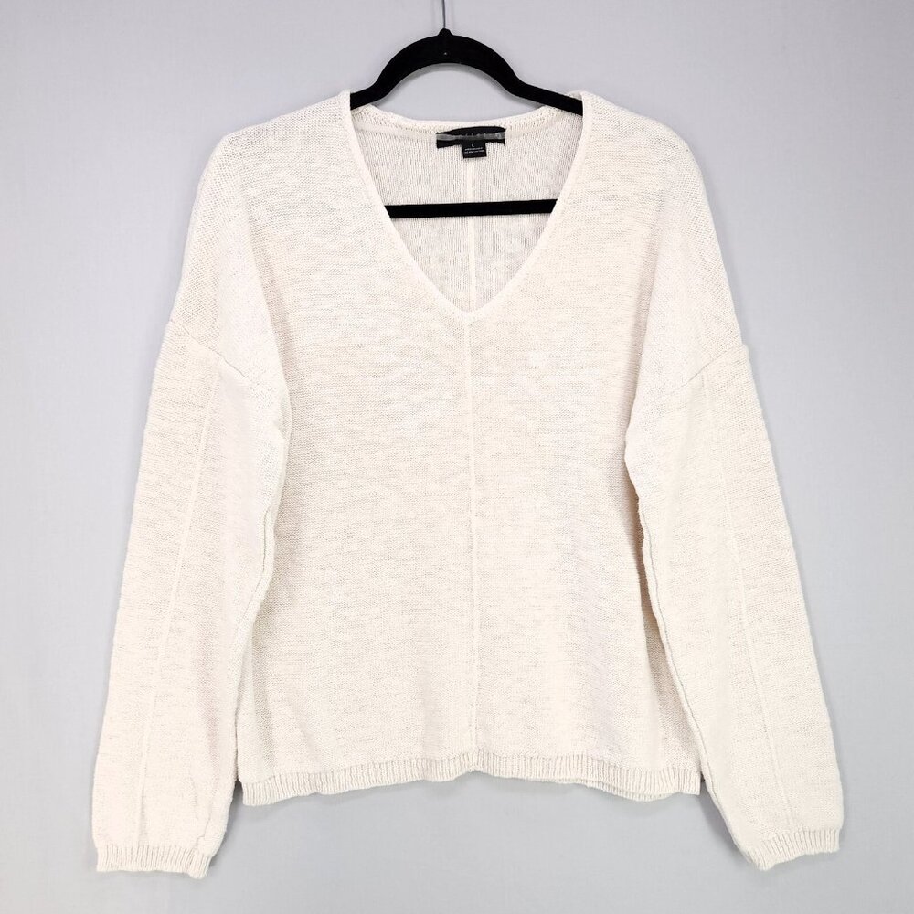 Sanctuary Open Knit Sweater Size Large Beach Coastal Grandma Bohemian Minimalist